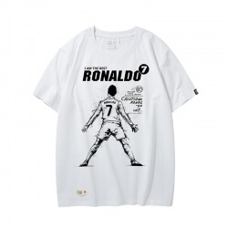 Chất lượng Bồ Đào Nha Ronaldo T Áo sơ mi Cr7 trắng T-shirt