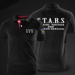 Quality Resident Evil Polo Stars Polo T-Shirt Sort Polo Shirts For Men