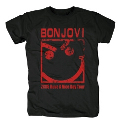 Kvalitní nás Bon Jovi Mají hezký den Tour T-Shirt Rock Graphic Tees