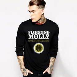 Rock Music Team Flogging Molly Tshirt dài tay áo 
