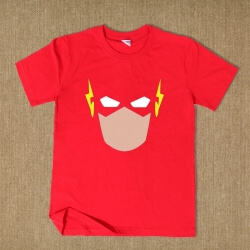 Sheldon Đèn flash ngắn tay áo Tee Superhero Tees For Men