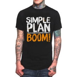 Simple Plan Rock T-Shirt Black Metal Tee