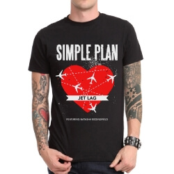 Simple Plan Rock T-Shirt Black Tee for Men