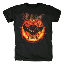 Slipknot Band Circled In Flames Tees Us Metal Rock T-Shirt