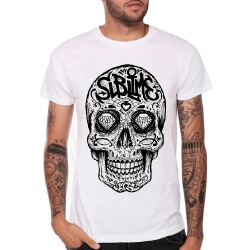 Tee-shirt Sublime Rock Band Tee-shirt blanc Reggae Ska