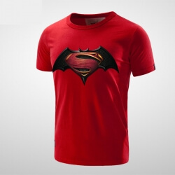 Erkekler için Superman vs Batman Siyah T-shirt