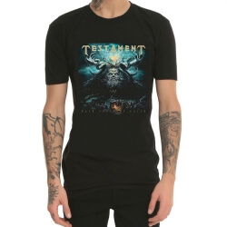 Testament Heavy Metal Rock Print T-Shirt Schwarz