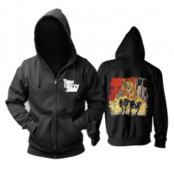 Felpa con cappuccio Rock sottile Irlanda Lizzy Johnny The Fox Hoody