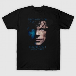 Tyrion T-shirt Ik drink en ik ken Thins Tee