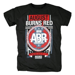 Ugust Burns Red T-Shirt Hard Rock Metal Punk Band Graphic Tees