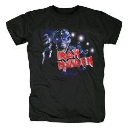 Banda de Metal do Reino Unido Tees Iron Maiden A Fronteira Final T-Shirt