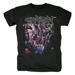 Us Black Metal Rock Graphic Tees Suffocation Band T-Shirt
