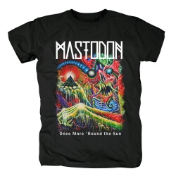 Us Metal Tees Mastodon 한 번 더 '라운드 썬 티셔츠