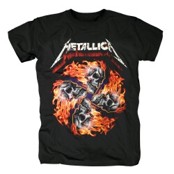 Us Skull Rock Graphic Tees Quality Metallica T-Shirt