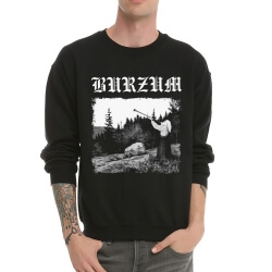 Varg Vikernes Burzum černá metalová mikina s kapucí