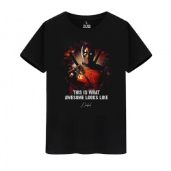 Deadpool T-Shirt Marvel Tópico Quente Tee
