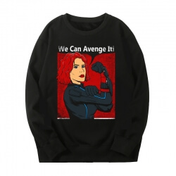 The Avengers Tops Marvel Black Widow Sweatshirts