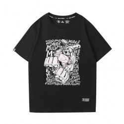 อนิเมะ Kujo Jotaro Tshirt JoJo ของแปลกประหลาดผจญภัยเสื้อยืด