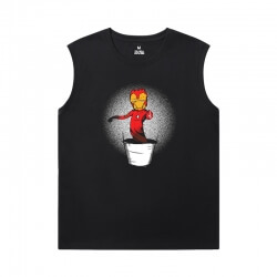 Marvel Iron Man T-Shirt The Avengers T Shirt Nếu không có tay áo