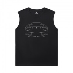 Car T Shirt Without Sleeves Cool Ford Tee