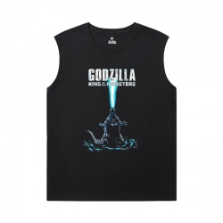 Quality Tshirt Godzilla Sleevless Tshirt For Men
