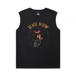 Marvel Black Widow T-Shirt The Avengers Sleevless Tshirt For Men