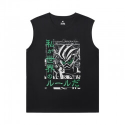 Masked Rider Black Sleeveless T Shirt Vintage Anime T-Shirt