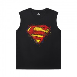 Justice League Superman Sleeveless Tshirt Men Marvel T-Shirt