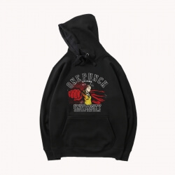 Een Punch Man Hooded Jas Japanse Anime Zwarte Jas