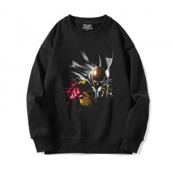 Một Punch Man Sweatshirts Nhật Bản Anime Đen Hoodie