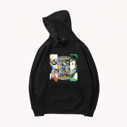 Áo khoác đen Anime Anh hùng của tôi Academia Hoodie