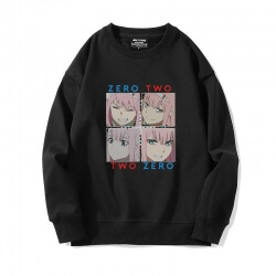 Siyah Sweatshirt Darling Franxx Hoodie yılında