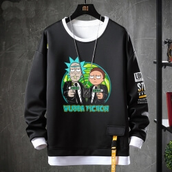 Rick and Morty Hoodie Fake Two-Piece Sweatshirts