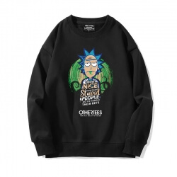 Rick ve Morty Sweatshirt Siyah Kazak