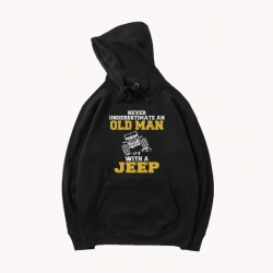 Araba Kapüşonlu Ceket Siyah Jeep Wrangler Coat