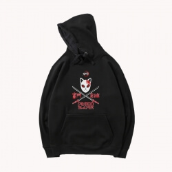 Anime Demon Slayer Áo hoodie đen