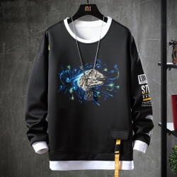 Star Wars Sweatshirt Siyah Ceket