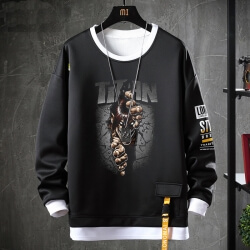 Tấn công vào Titan Sweatshirts Black Jacket