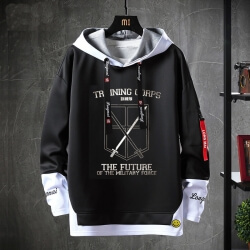 Tấn công vào Titan Sweatshirts Black Hoodie