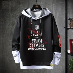 Attack on Titan Sweatshirts Black Tops