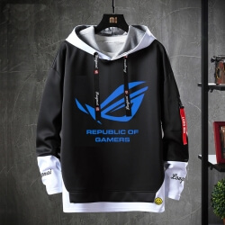 Republic of Gamers Sweatshirts ROG Black Prodigal Eye logo Tops