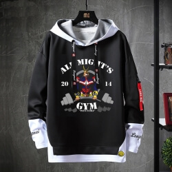 Anh hùng của tôi Academia Sweatshirt Vintage Anime Black Coat