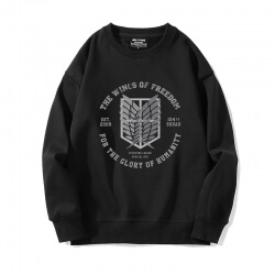 Atac pe Titan Hoodie Black Sweatshirts