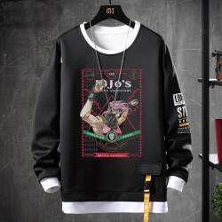 Vintage Anime JoJo Áo len Cool Kujo Jotaro Sweatshirt