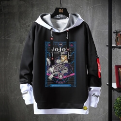 Vintage Anime JoJo's Bizarre Adventure sudadera Cool Kujo Jotaro Sweatshirt