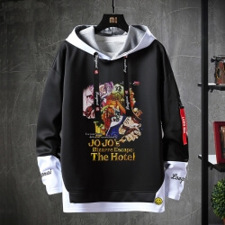 Fake Two-Piece Kujo Jotaro Sweatshirts Chủ đề nóng Anime JoJo Jacket