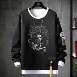 Cthulhu Mythos Tops Fake Two-Piece Necronomicon Sweatshirts