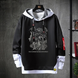 Cthulhu Mythos Jacket Fake Two-Piece Necronomicon Sweatshirts