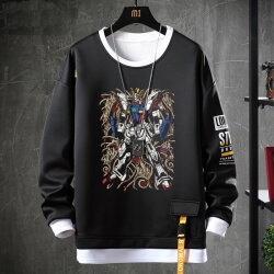 Fake Two-Piece Coat Gundam Sweatshirts