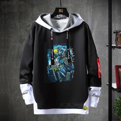 Gundam Kazak Sahte İki Parçalı Sweatshirt